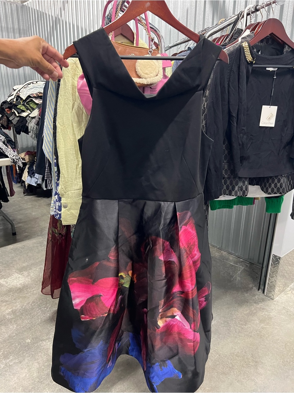 Ted Baker London Vintage Bardot Dress Size 5